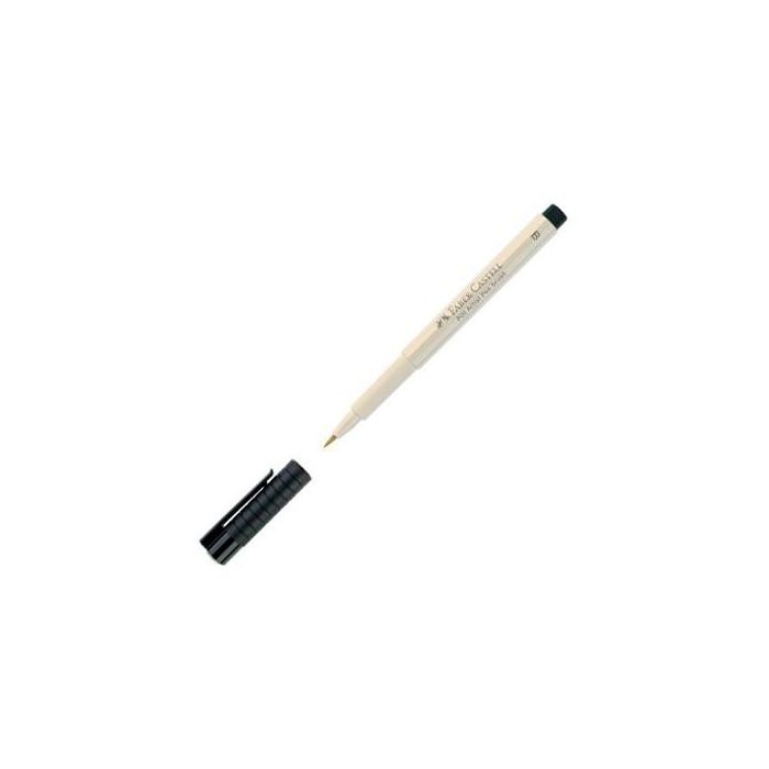Faber Castell Rotulador Pitt Artist Pen Brush, Punta Pincel, Gris Cálido I (10 Unidades) - Tinta Pigmentada, Permanente (10 Unidades)