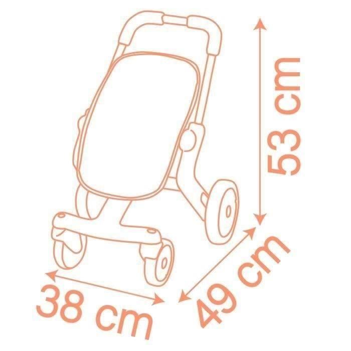 Smoby SMO3032162512241 Baby Nurse - Cochecito Pop para muñecas, a partir de 18 meses 3