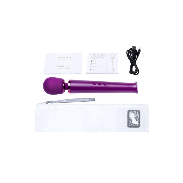 Vibrador Le Wand Petite Cherry Morado Violeta 5 Vibrador Le Wand Petite Cherry Morado Violeta 5