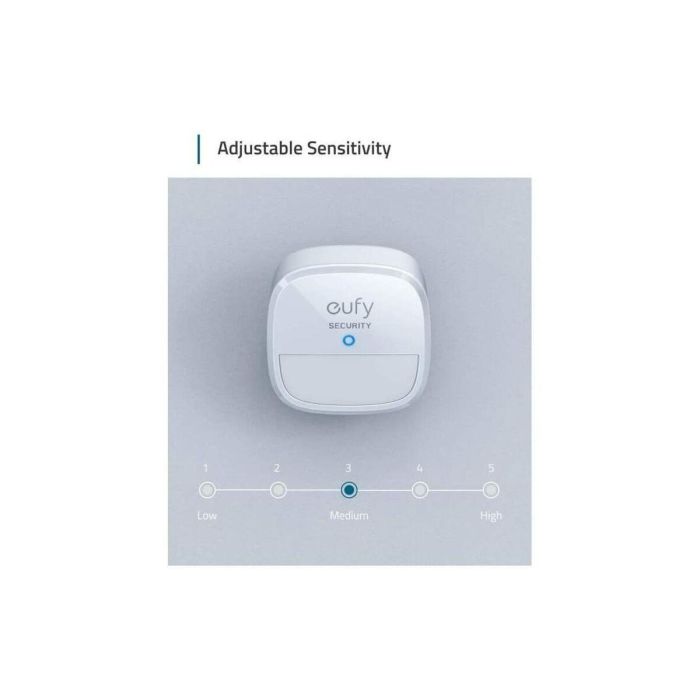 Eufy T8910021 Detector de Movimiento Inalámbrico para Sistema de Alarma de Hogar, Montaje en Pared, 9.1m Alcance, Batería 2 Años, Blanco 15