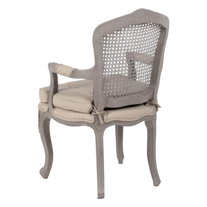 Sillón Gris-Beige Dm-Madera Salón 58 X 52 X 98,50 cm