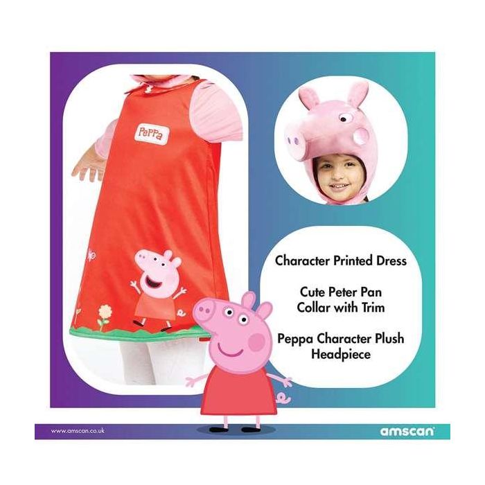 Disfraz peppa xlh head 4-6 años niña 2 Disfraz peppa xlh head 4-6 años niña 2