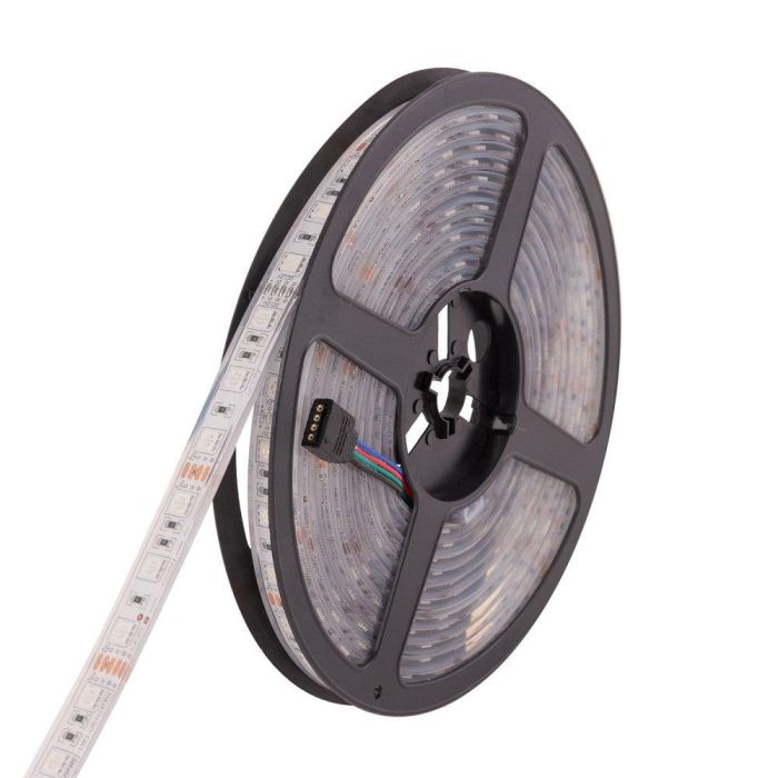 Tira de LEDs 60 LEDs 72W 4000 Lm SMD5050 12VDC IP68 RGB Sumergible x5M 40.000H [CA-5050-12V-IP68-RGB]