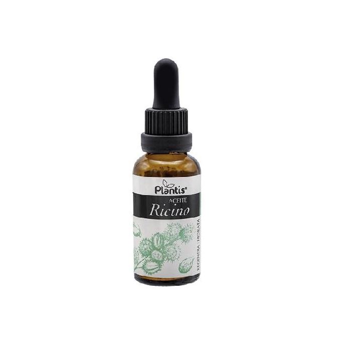 Plantis Aceite de Ricino 30ml - Piel Seca, Cabello, Uñas, Cejas y Pestañas. Emoliente, Humectante y Regenerante
