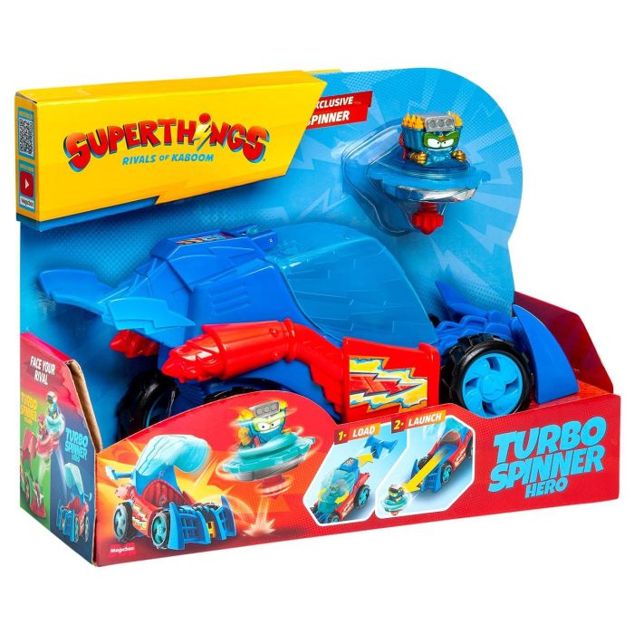 Superthings Turbo Spinner - Heroe Pstsp116In341 Vehículo Lanzador Peonza Kazoom 2 Superthings Turbo Spinner - Heroe Pstsp116In341 Vehículo Lanzador Peonza Kazoom 2