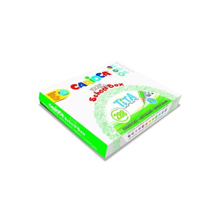 Lapices De Colores Carioca Tita Hexagonal Classbox Caja 288