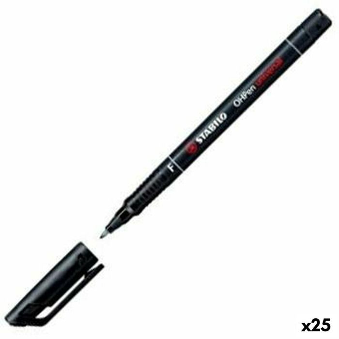 Rotulador permanente Stabilo OHPEN UNIVERSAL Negro 0,7 mm 10 Piezas (25 Unidades)