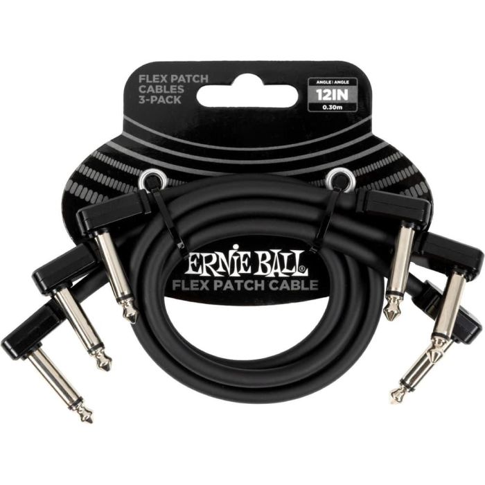 Cable Eb Flex Patch 12? Negro - Pack 3 1 Cable Eb Flex Patch 12? Negro - Pack 3 1