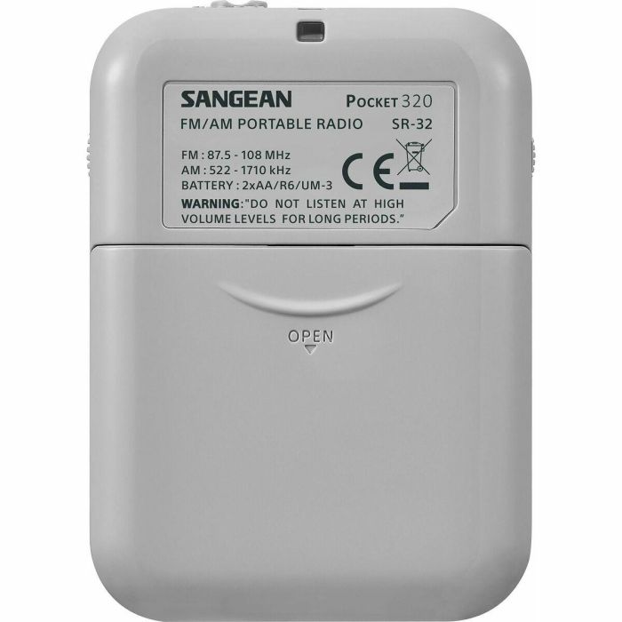 Radio Portátil Sangean Blanco AM/FM 5 Radio Portátil Sangean Blanco AM/FM 5