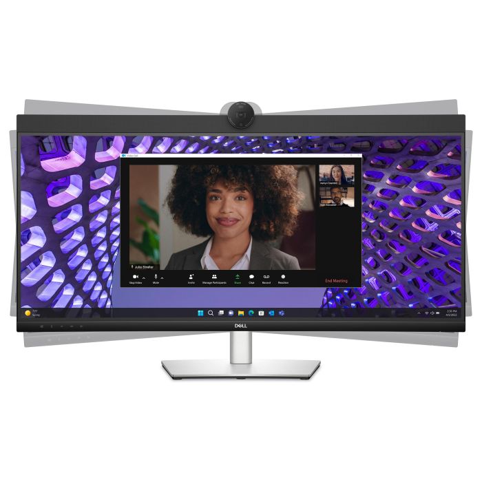 Dell P3424WEB Monitor 34" 3440x1440 WQHD IPS Curvo 21:9 60Hz 5ms con Webcam y Micrófono Integrados 9