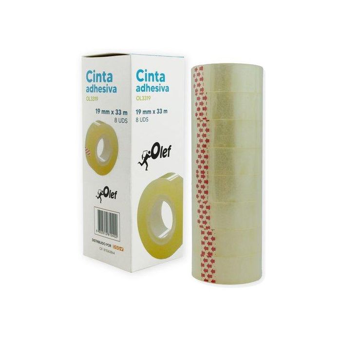 Cinta Adhesiva Olef Rollo 33X19 (Set de 8)