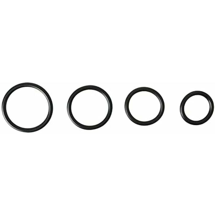 4 Anillos para Pene Sportsheets SS694-01 Negro 9 4 Anillos para Pene Sportsheets SS694-01 Negro 9