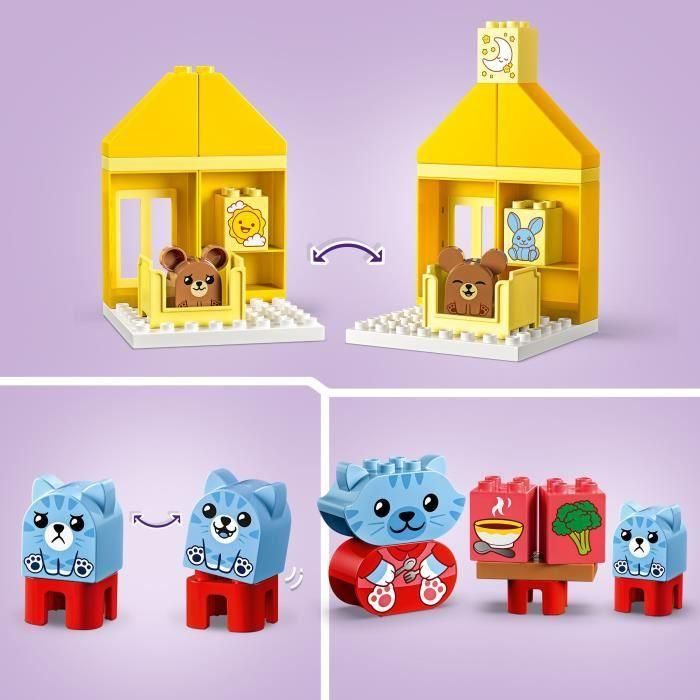 LEGO 10414 DUPLO My First My Daily Rituals - Hora de comer y dormir, Juguete social, 4 figuras de animales 2 LEGO 10414 DUPLO My First My Daily Rituals - Hora de comer y dormir, Juguete social, 4 figuras de animales 2
