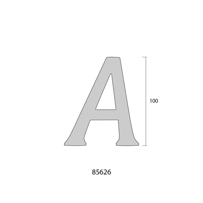 Edm Letra B Níquel Mate 10cm Fijación Invisible 2 Edm Letra B Níquel Mate 10cm Fijación Invisible 2