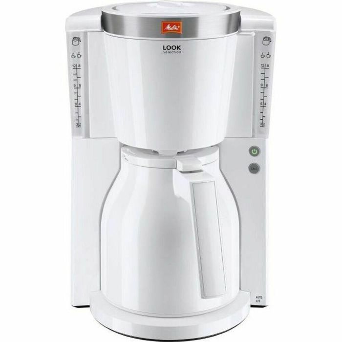 MELITTA 1011-11 Cafetera Look IV Therm Selection 1011-11 Blanco / Acero cepillado MELITTA 1011-11 Cafetera Look IV Therm Selection 1011-11 Blanco / Acero cepillado