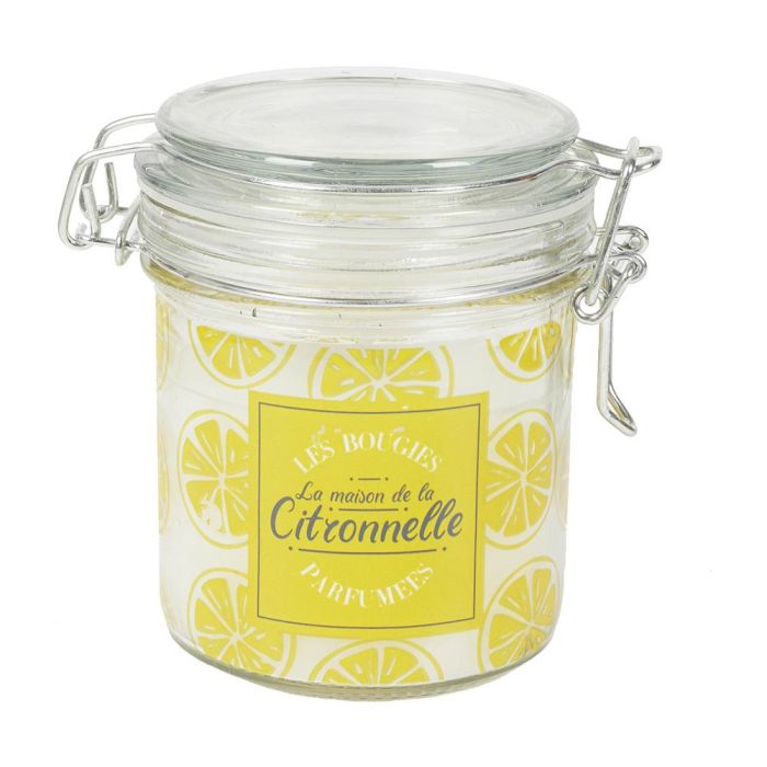 Home Deco Factory Vela Citronela Antimoustique Tarro Vidrio 135g Duración 34h 11x8x10cm 4