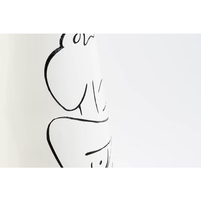 DKD Home Decor Jarrón Moderno Blanco Abstracto Mujer Resina 30 x 30 x 94 cm 2