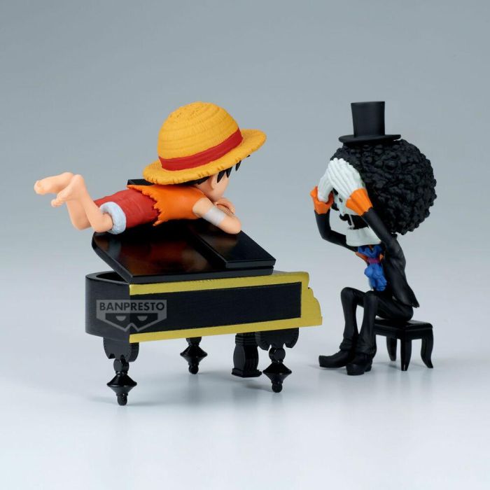 Figura Luffy &#38; Brook Word Collectable Stories One Piece 8cm 3