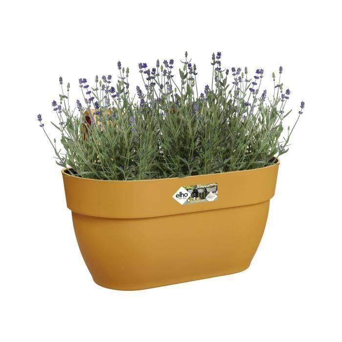 ELHO - Maceta - Vibia Campana Easy Hanger Medium - Honey Yellow - Balcón exterior - L 24.1 x W 36 x H 26.5 cm 2 ELHO - Maceta - Vibia Campana Easy Hanger Medium - Honey Yellow - Balcón exterior - L 24.1 x W 36 x H 26.5 cm 2