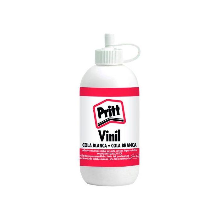 Pritt Cola Vinílica Blanca, Bote 100 g con Dosificador, para Papel, Madera, Cartón y Tela, Uso Escolar e Infantil, Pegamento Rápido y Fácil Pritt Cola Vinílica Blanca, Bote 100 g con Dosificador, para Papel, Madera, Cartón y Tela, Uso Escolar e Infantil, Pegamento Rápido y Fácil