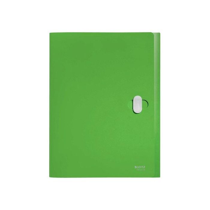 Leitz Carpeta Proyectos Reciclada DIN A4 Polipropileno Lomo 38 mm Verde, 80% Plástico Reciclado, Certificación Blue Angel