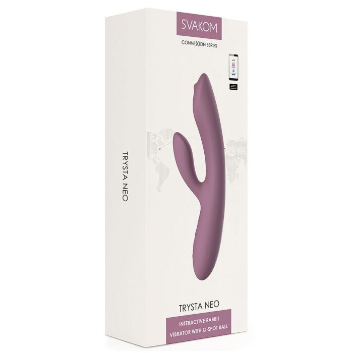 Vibrador Doble Estimulación Svakom Lila 1 Vibrador Doble Estimulación Svakom Lila 1