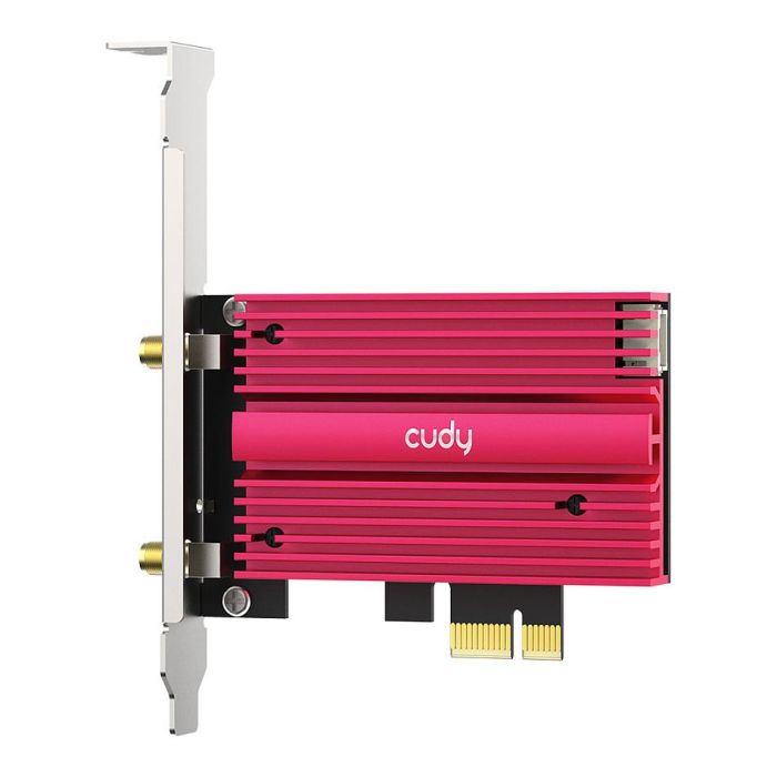Cudy AX5400 Adaptador Wi-Fi 6E PCI Express Interno Inalámbrico Tribanda 2.4/5/6 GHz Bluetooth 5.0 para PC Windows 10 1