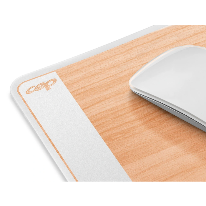 Cep Alfombrilla de ratón bambú con solapa transparente 210x150x2 mm Antideslizante Lavable 1