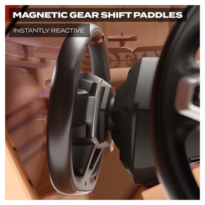 Thrustmaster T248 Volante + Pedales para PS5 / PS4 / PC con Pantalla LCD y Force Feedback, 4160783