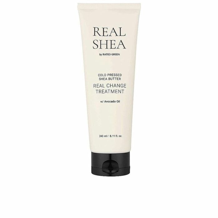 Rated Green REAL SHEA real change treatment - Tratamiento Capilar Reparador e Hidratante Profundo con Manteca de Karité y Aguacate para Cabello Seco/Dañado 240 ml