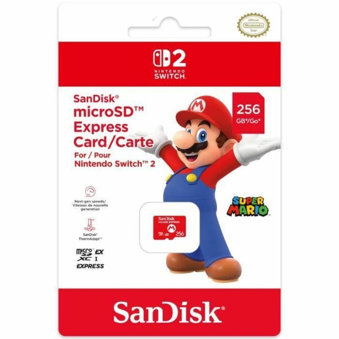 Nintendo Tarjeta de memoria Micro SD Express 256 GB para Nintendo Switch 2 NINSW2SDSAN 4 Nintendo Tarjeta de memoria Micro SD Express 256 GB para Nintendo Switch 2 NINSW2SDSAN 4