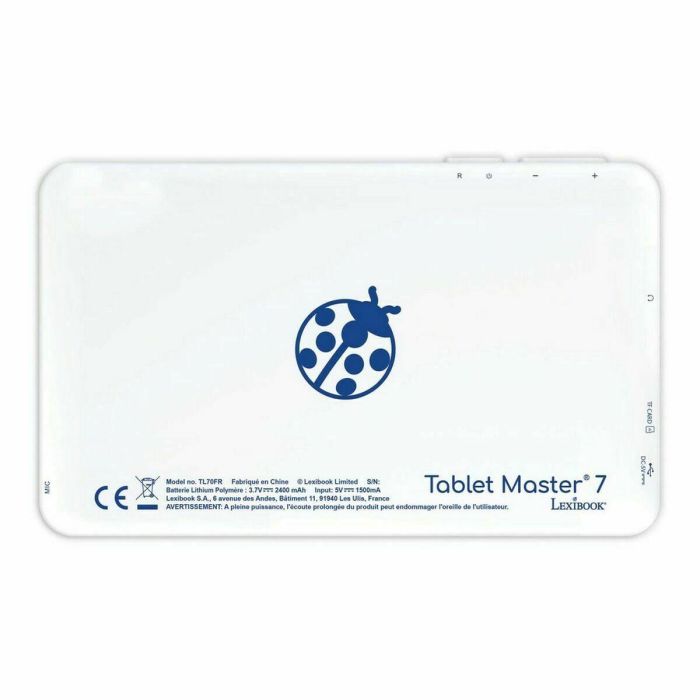 Lexibook LexiTab Master 7 Tablet educativa para niños 6-14 años, HD 7", procesador Quad Core, 1GB RAM, Android, control parental, con cubierta protectora. 8 Lexibook LexiTab Master 7 Tablet educativa para niños 6-14 años, HD 7", procesador Quad Core, 1GB RAM, Android, control parental, con cubierta protectora. 8