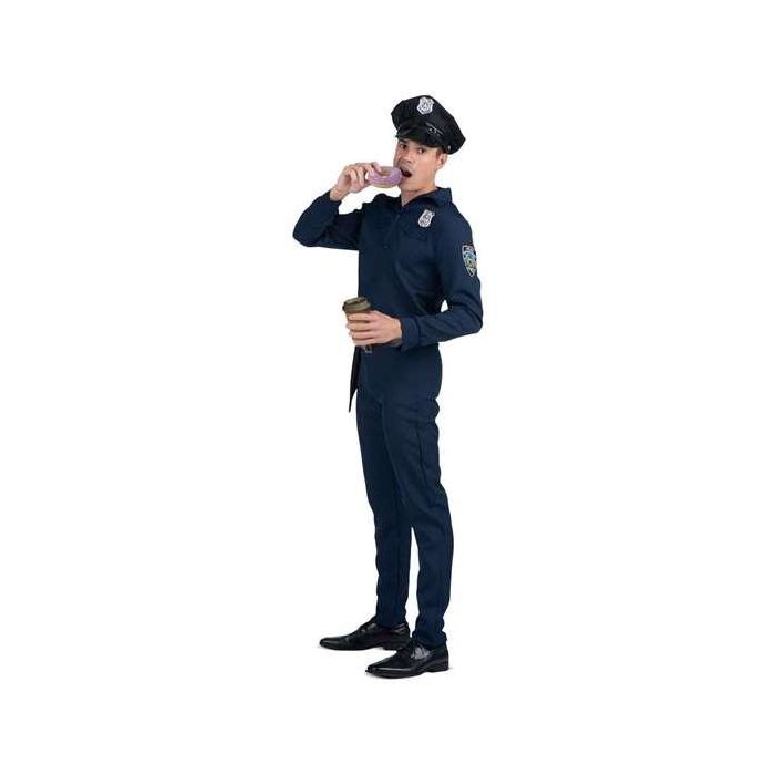 Disfraz policía gorra, camisa, pantalón y cinturón con pistolera talla XXL 5 Disfraz policía gorra, camisa, pantalón y cinturón con pistolera talla XXL 5