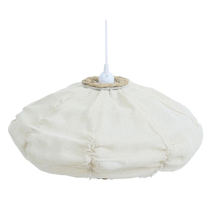 DKD Home Decor Lámpara de Techo Colgante Oriental Colección Japaning Lino Crudo Natural 45x45x20 cm E27 Max 50W DKD Home Decor Lámpara de Techo Colgante Oriental Colección Japaning Lino Crudo Natural 45x45x20 cm E27 Max 50W