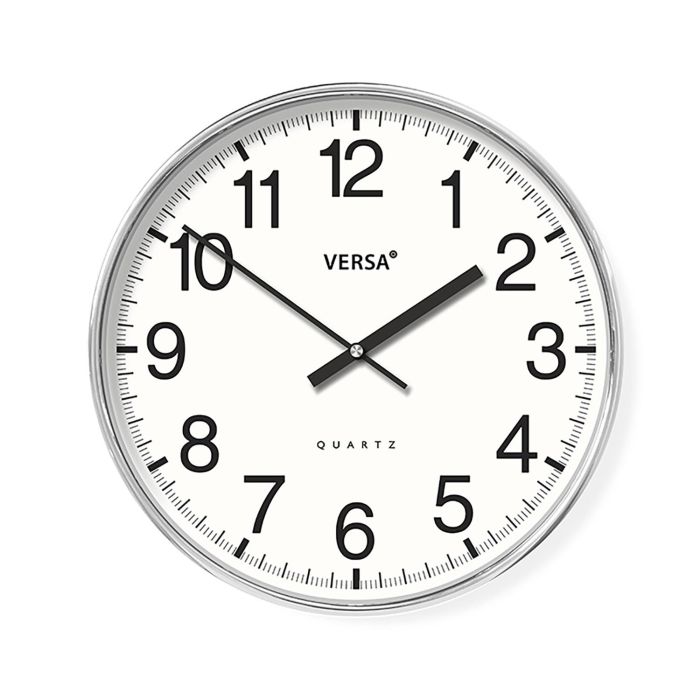 Reloj De Pared Blanco 30X4Cm Versa (2 Unidades) Reloj De Pared Blanco 30X4Cm Versa (2 Unidades)