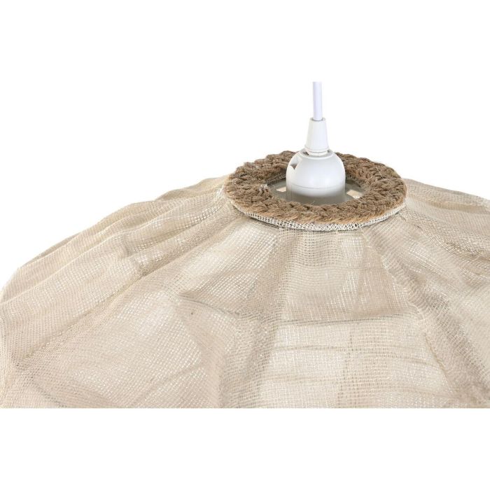 DKD Home Decor Lámpara de Techo Colgante Oriental Colección Japaning Lino Crudo Natural 45x45x20 cm E27 Max 50W 5 DKD Home Decor Lámpara de Techo Colgante Oriental Colección Japaning Lino Crudo Natural 45x45x20 cm E27 Max 50W 5