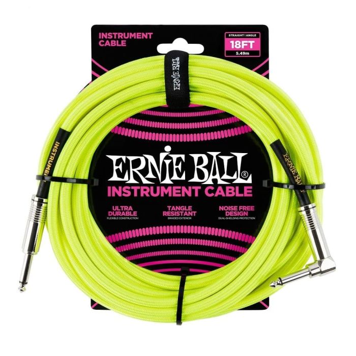 Cable Eb Instrumento Trenzado Jack-Jack Sa 5,49 M - Neon / Amarillo Cable Eb Instrumento Trenzado Jack-Jack Sa 5,49 M - Neon / Amarillo
