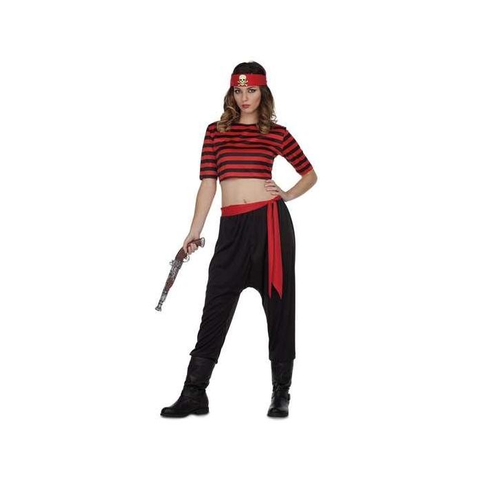 Disfraz pirata pañuelo, top, fajín y pantalones talla m/l Disfraz pirata pañuelo, top, fajín y pantalones talla m/l