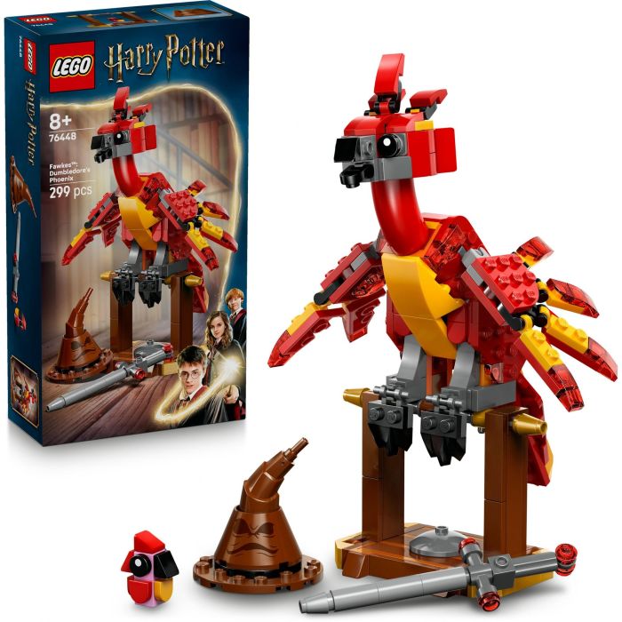 LEGO 76448 Harry Potter Fawkes Fénix de Dumbledore Set de Construcción Figura Articulada 3