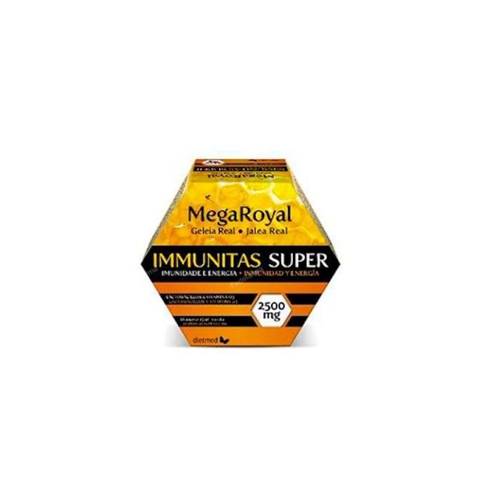 DIETMED Immunitas Super 20Amp. Vitaminas B, C, D y Zinc para el Sistema Inmunitario y Reducción del Cansancio