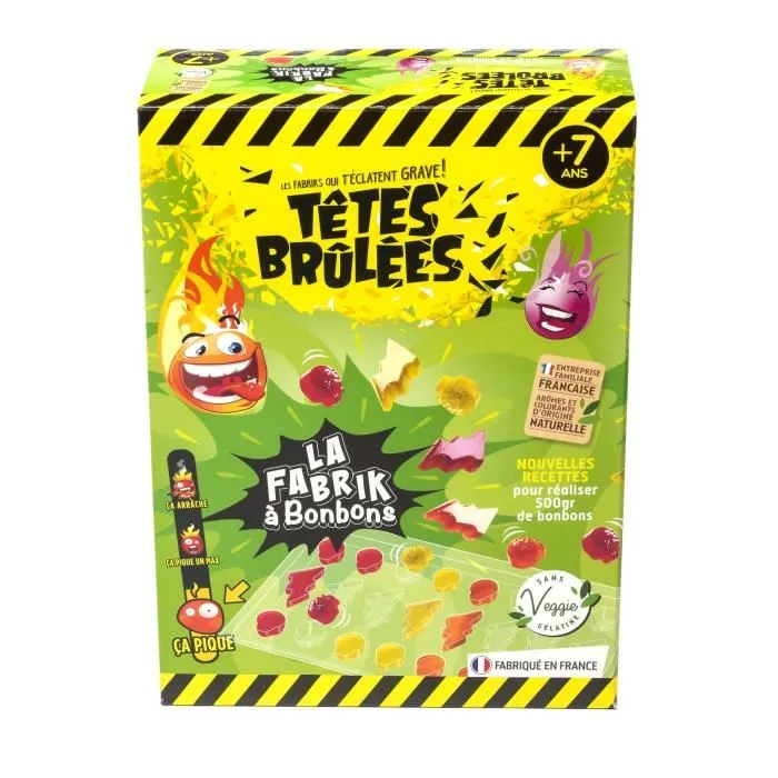 Têtes Brûlées La Mini Fabrik à Bonbons 430399 - Laboratorio de Sabores con Caramelos, Sabores y Colorantes Naturales Têtes Brûlées La Mini Fabrik à Bonbons 430399 - Laboratorio de Sabores con Caramelos, Sabores y Colorantes Naturales