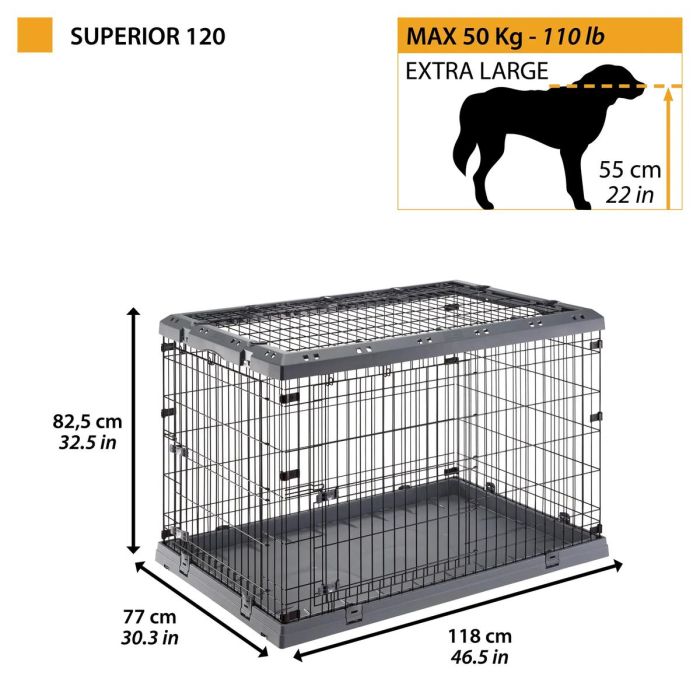 Ferplast Jaula Perro Superior 120