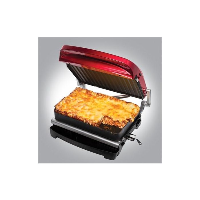 George Foreman 24001-56 Grill Eléctrico de Precisión Evolve Rojo para 5 Raciones 3