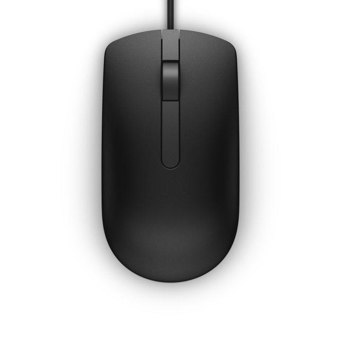 Dell MS116 Ratón Óptico USB, 1000 DPI, Cable 1.8m 2