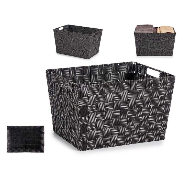 Cesta de Tela Kipit Grande Negro 35x20x25 cm - Capacidad 10L (12 Unidades) Cesta de Tela Kipit Grande Negro 35x20x25 cm - Capacidad 10L (12 Unidades)