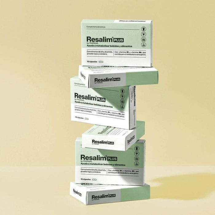 Resalim Resalim Plus Complemento Alimenticio Metabolizador Bebidas Alimentos Cápsulas 10 Unidades 3
