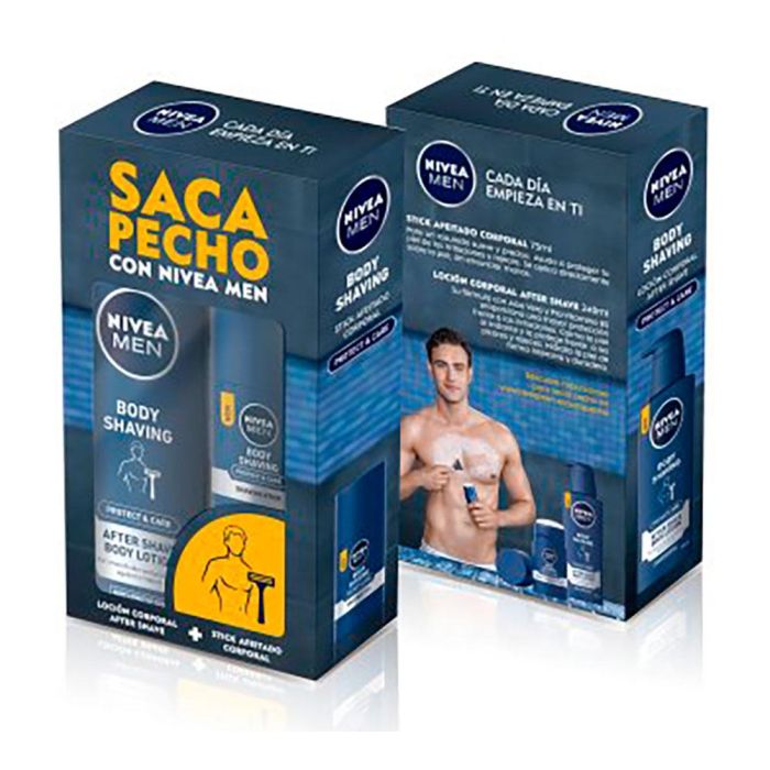 Nivea Stick Corporal Depilatorio 75 ml y Loción After Shave 240 ml con Aloe Vera y Pro-Vitamina B5