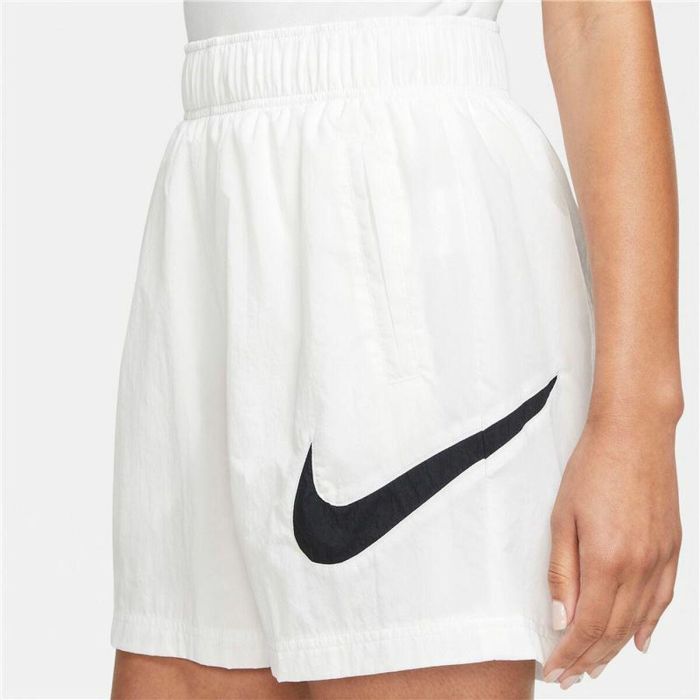 Pantalones Cortos Deportivos para Mujer Nike Sportswear Essential Blanco S 2