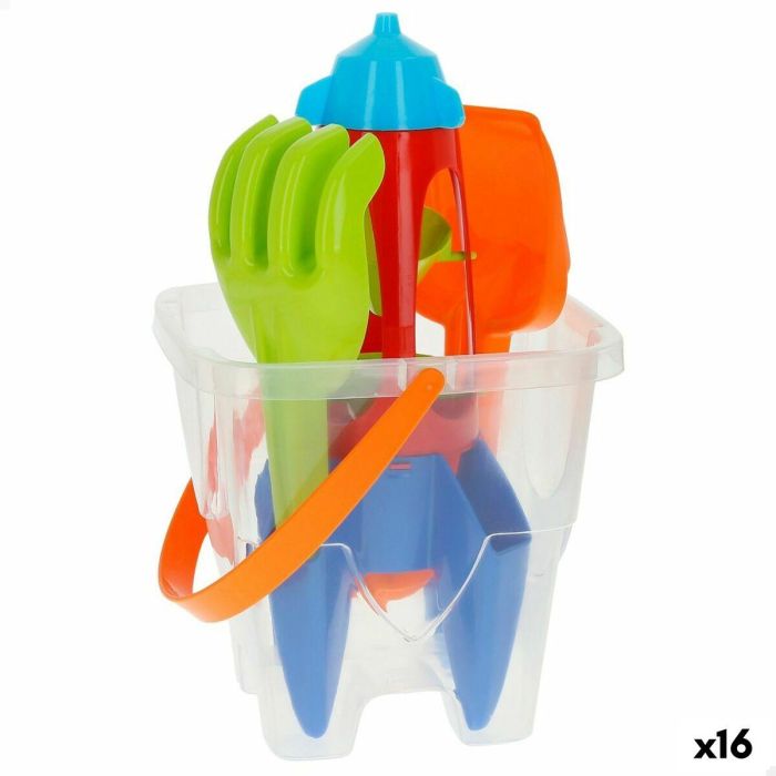 Set de Juguetes de Playa Colorbaby Polipropileno (16 Unidades) Set de Juguetes de Playa Colorbaby Polipropileno (16 Unidades)