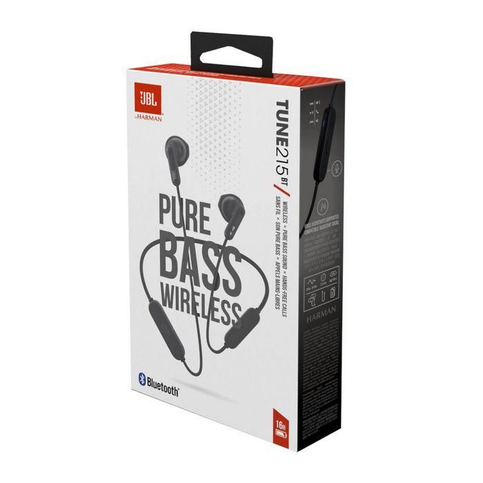 JBL Tune 215BT Auriculares Inalámbricos Bluetooth con Pure Bass Sound y 16 Horas de Batería - Negros 5 JBL Tune 215BT Auriculares Inalámbricos Bluetooth con Pure Bass Sound y 16 Horas de Batería - Negros 5